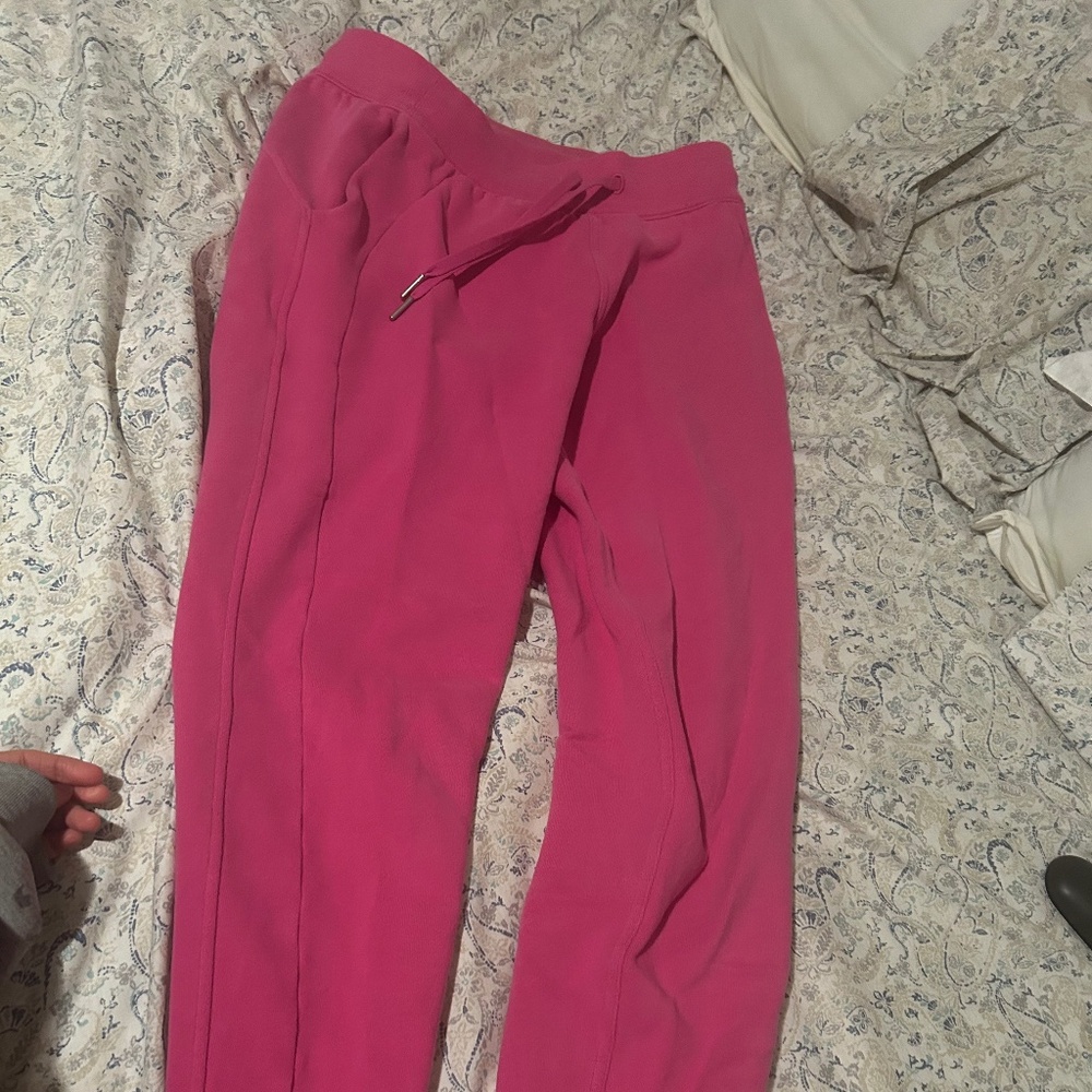 Lululemon Sonic pink high rise joggers